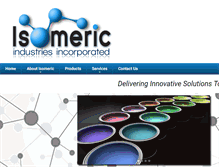 Tablet Screenshot of isomericindustries.com